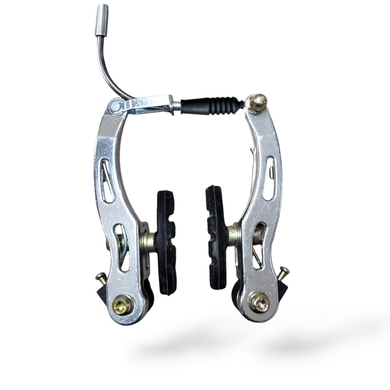 Freno V-Brake aluminio con resorte largo pulido 